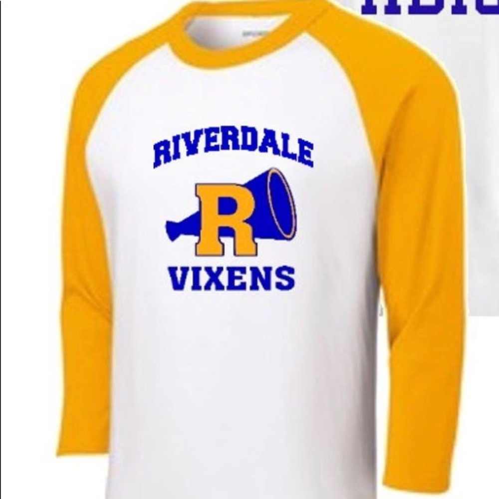 Riverdale Vixons Cheerleading Baseball Tee
